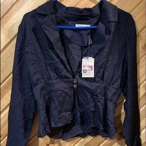 💙THE EAST ORDER NWT Navy Blue Dress Shirt💙